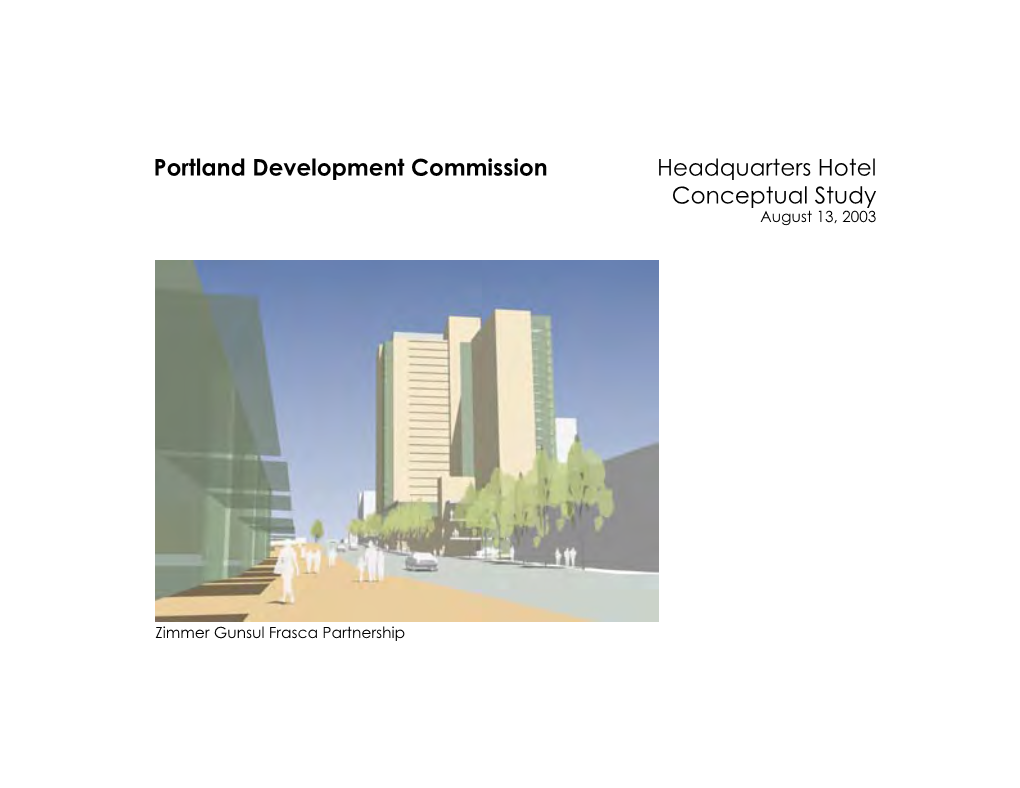 Headquarters Hotel Conceptual Study Portland