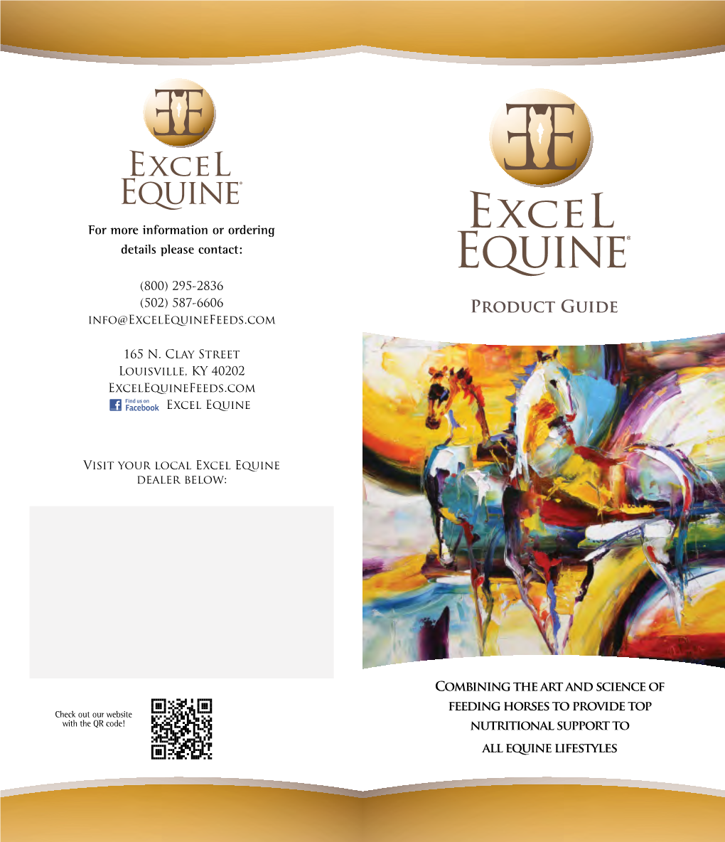 Excel Equine Product Guide