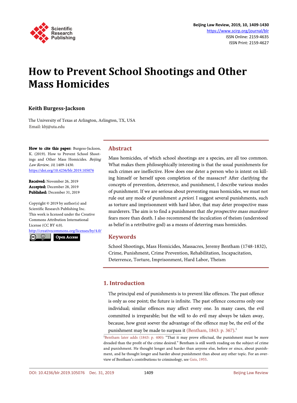 How to Prevent School Shootings and Other Mass Homicides