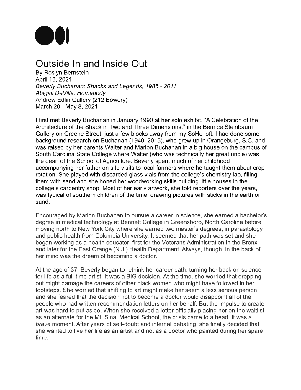 Outside in and Inside out Medium April 13, 2021