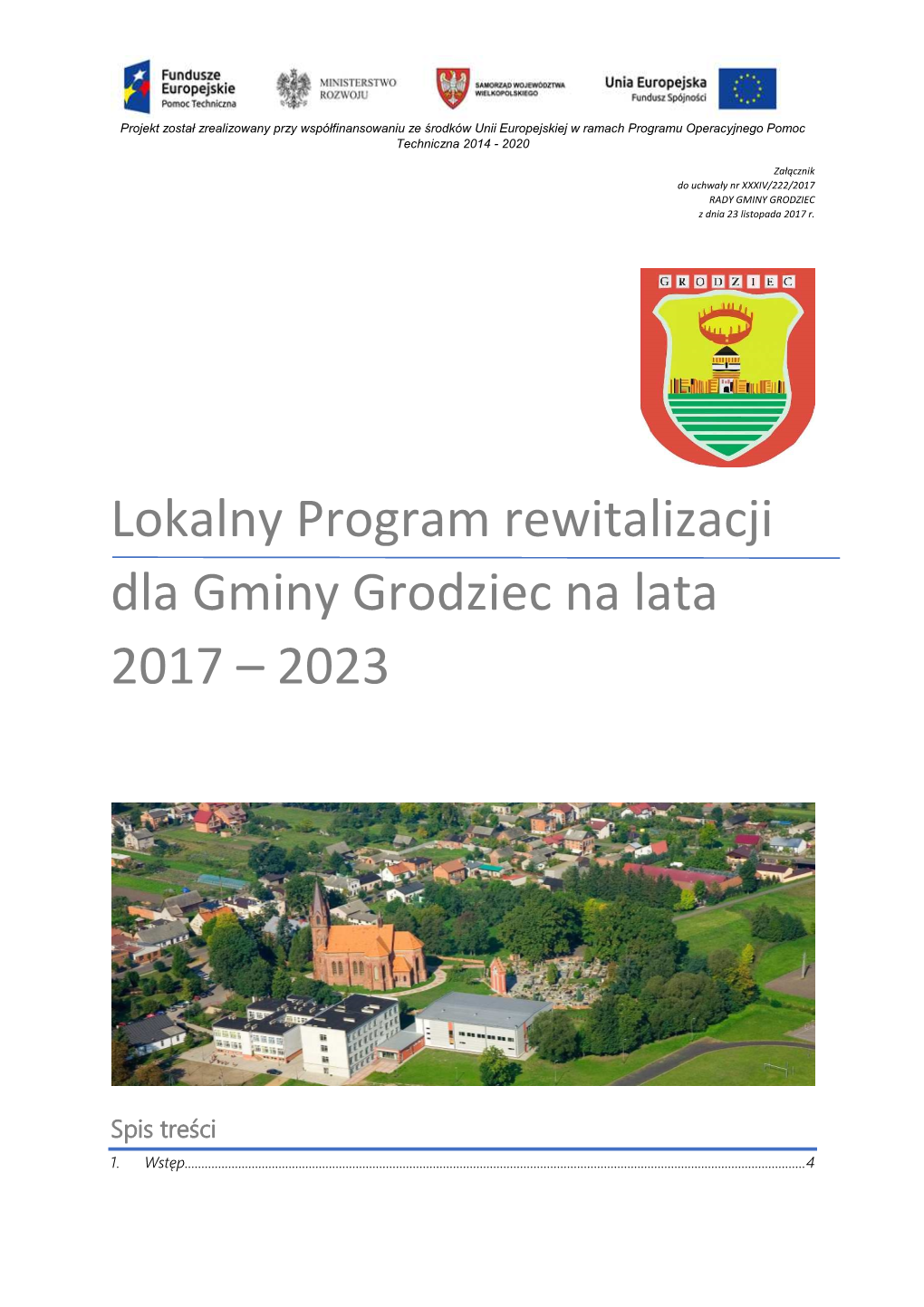 Lokalny Program Rewitalizacji Dla Gminy Grodziec Na Lata 2017 – 2023