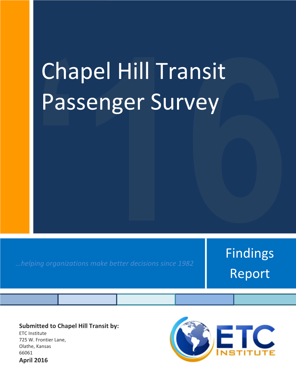 Chapel Hill Transit Passenger Survey