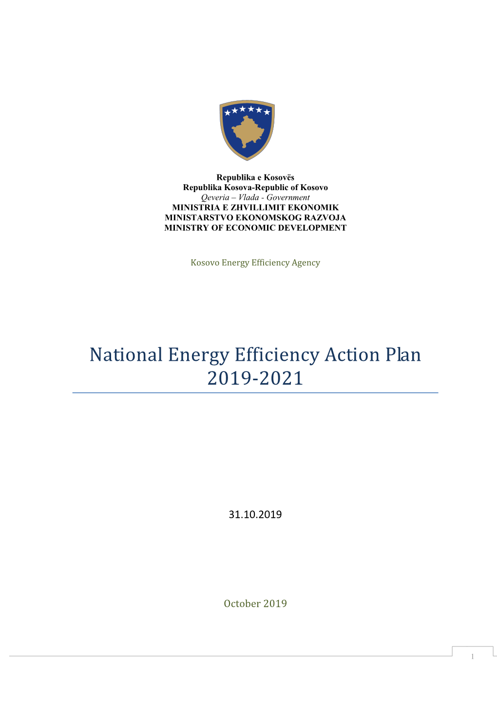 National Energy Efficiency Action Plan 2019-2021