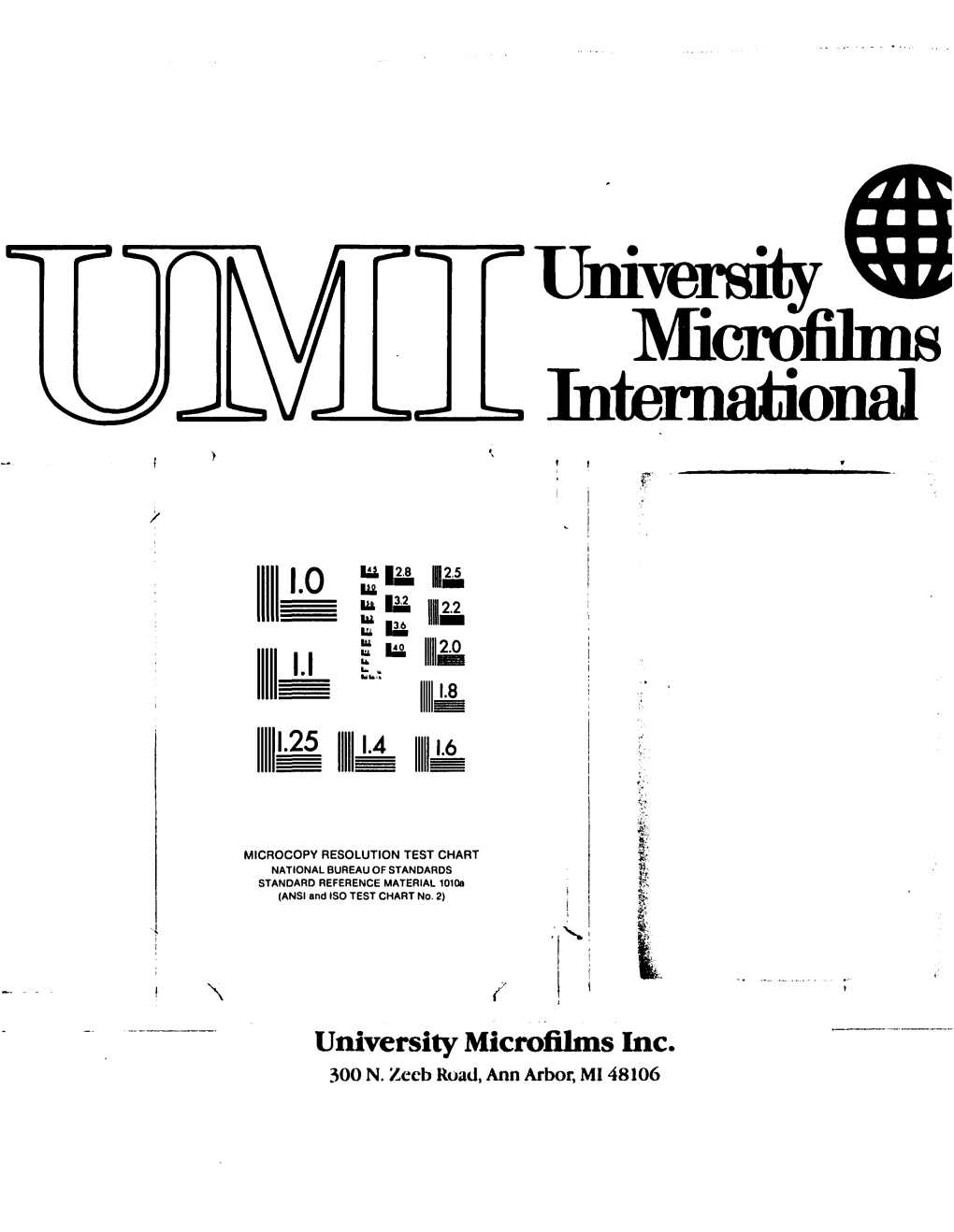 Microfilms Interiinlioiial T I R