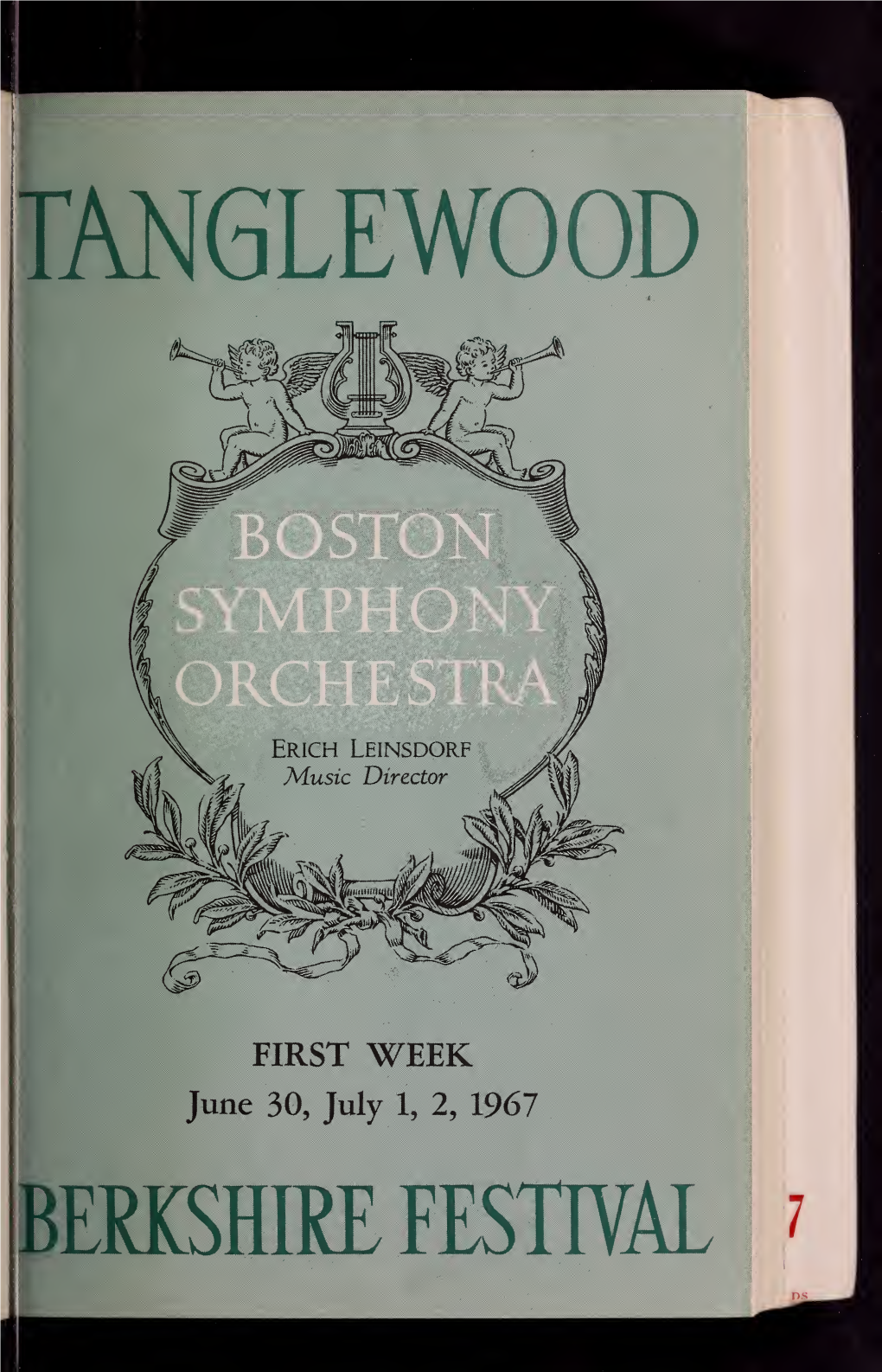 Boston Symphony Orchestra Concert Programs, Summer, 1967-1968