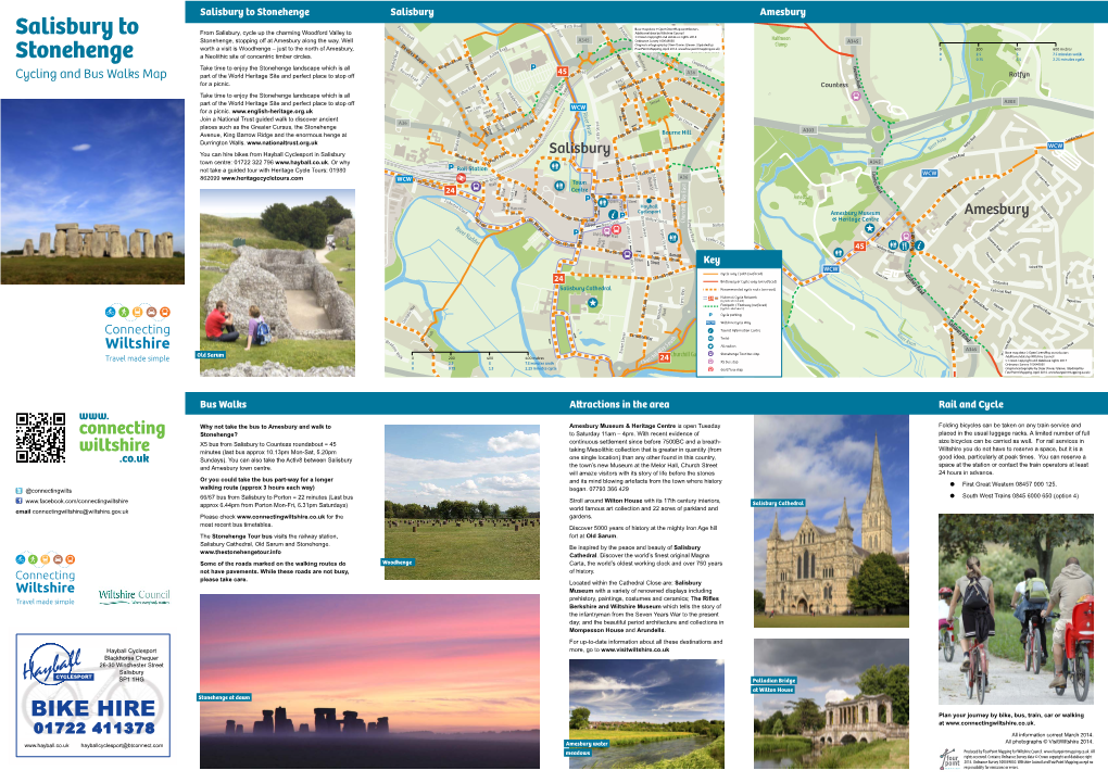 Salisbury to Stonehenge Salisbury P Amesbury Victoria a a W E R Idg Netheravon Road