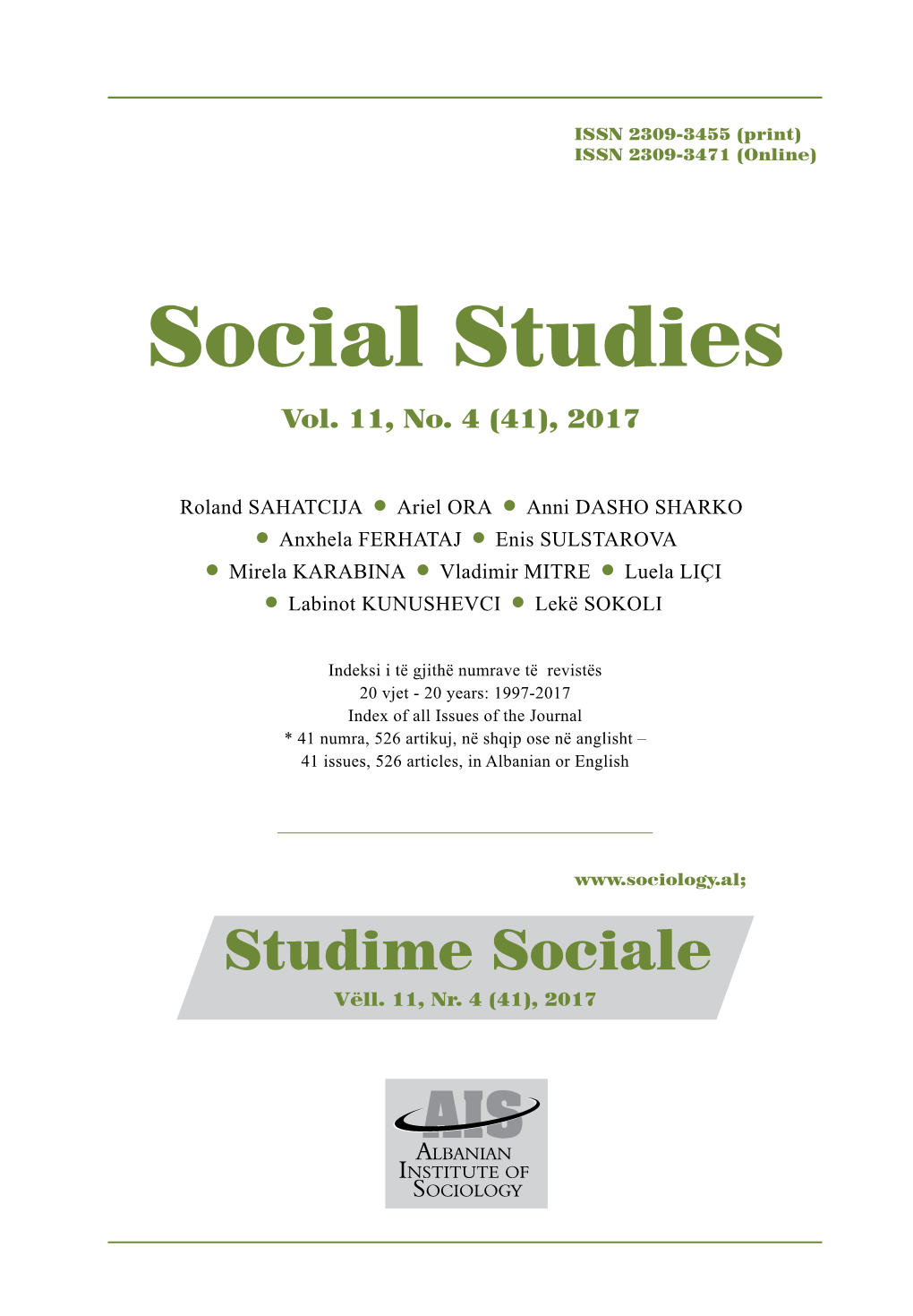 Social Studies Vol