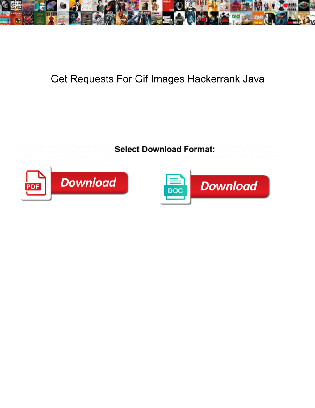 Get Requests for Gif Images Hackerrank Java