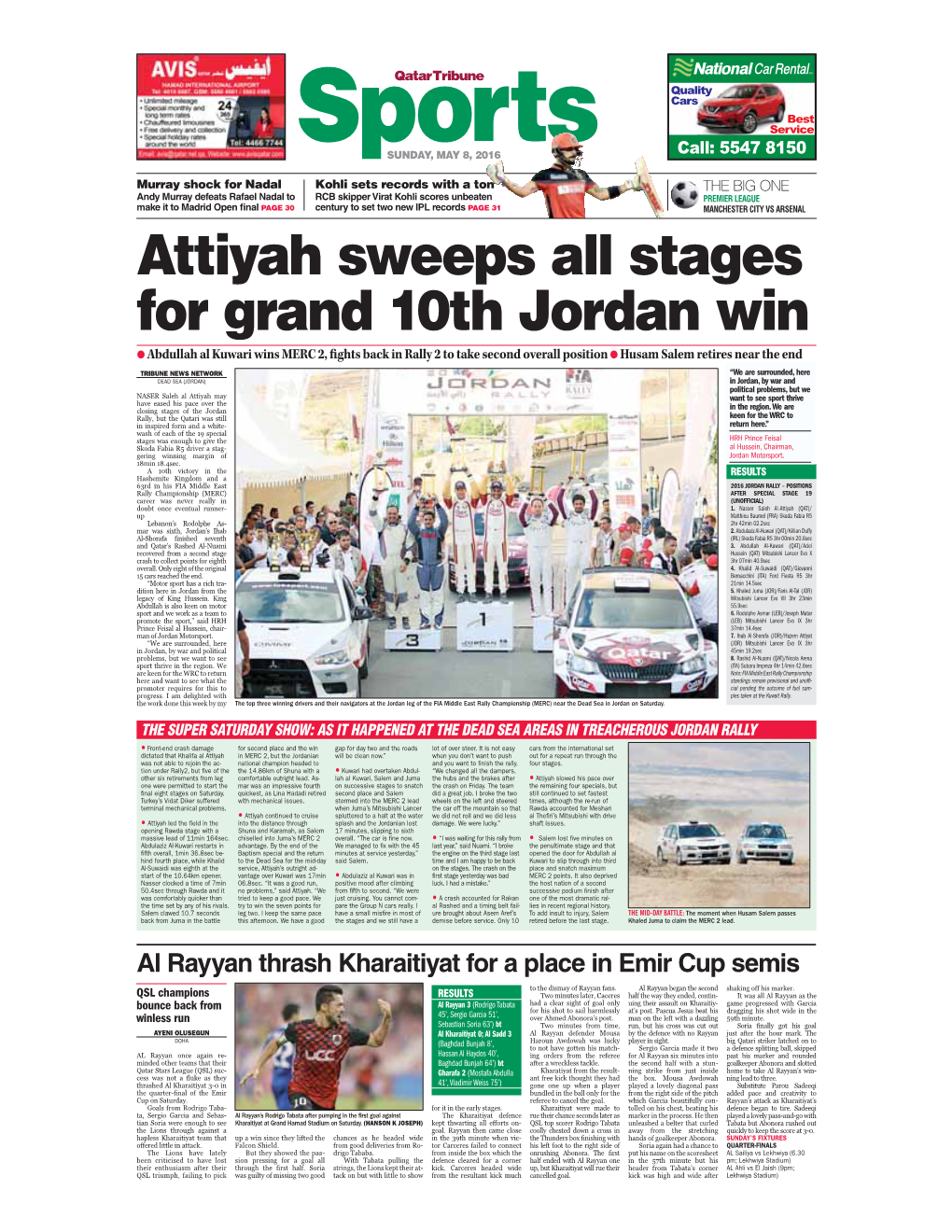 Attiyah Sweeps All Stages for Grand 10Th Jordan