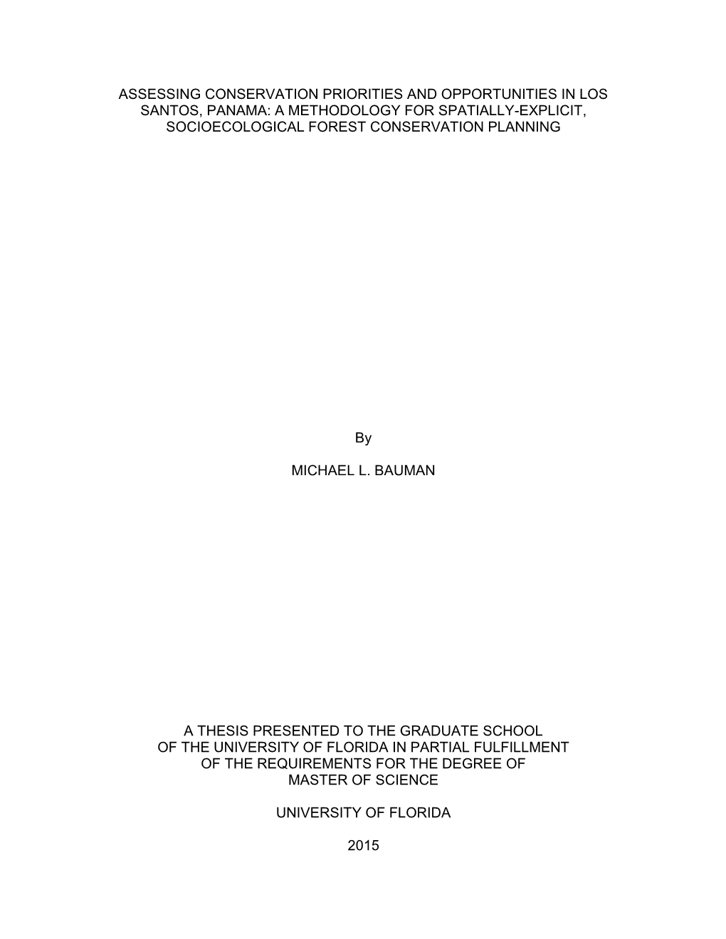 University of Florida Thesis Or Dissertation Formatting