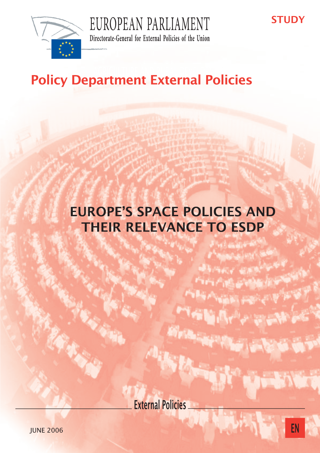 EUROPEAN PARLIAMENT STUDY Directorate-General for External Policies of the Union