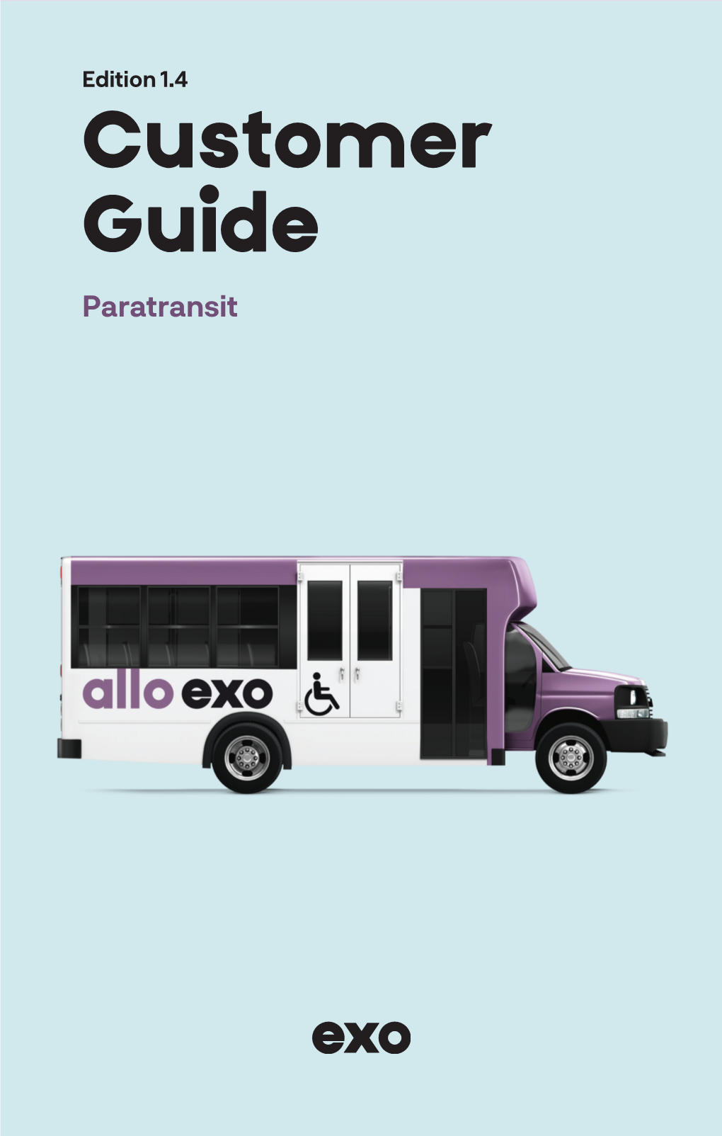 Customer Guide Paratransit Table of Contents