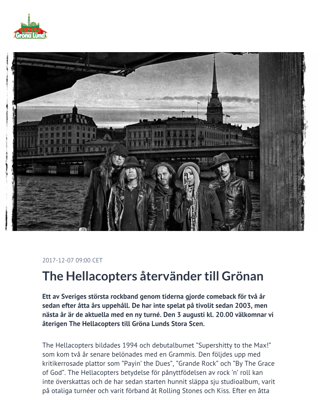 The Hellacopters Återvänder Till Grönan