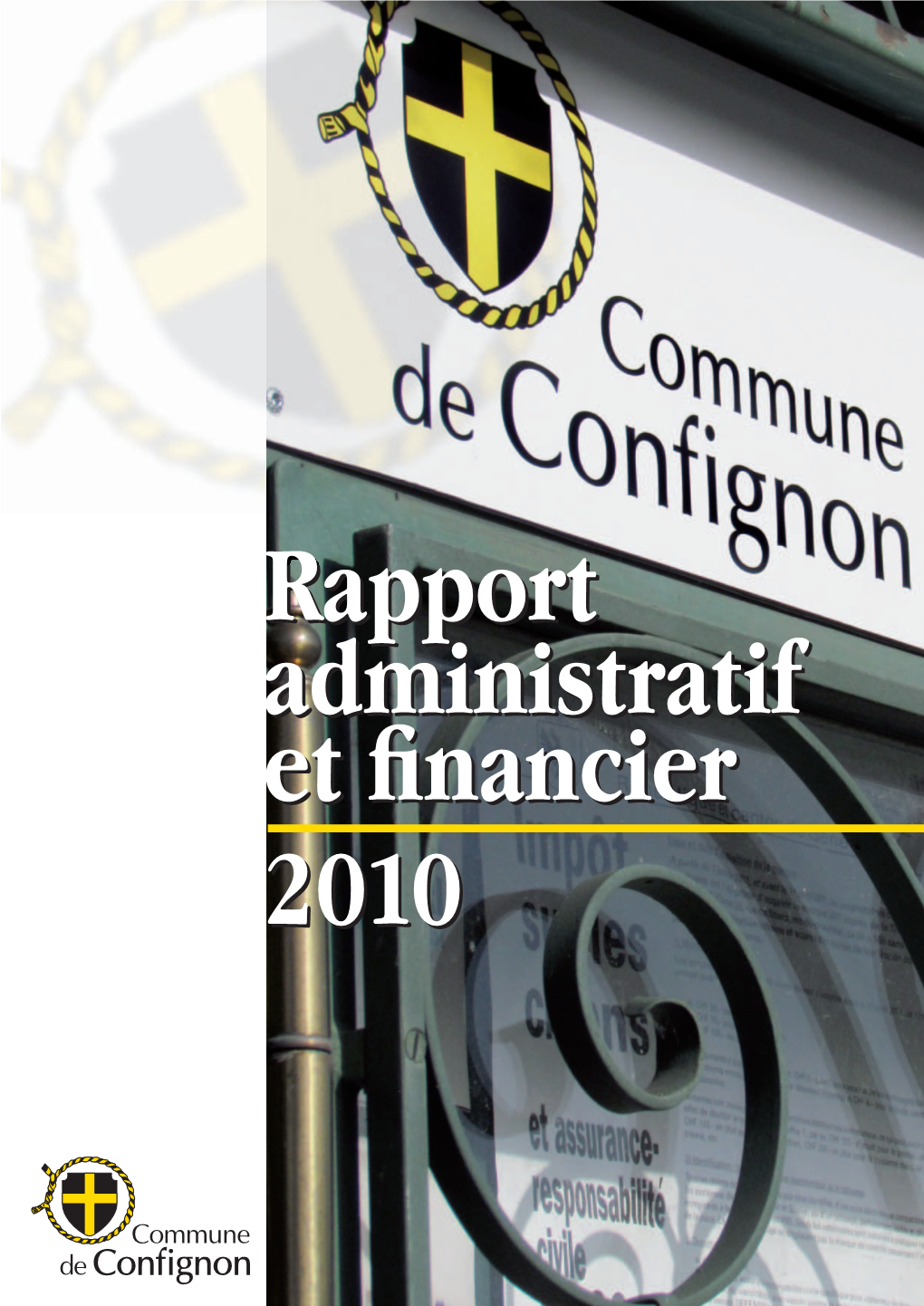 Rapport Administratif Et Financier 2010