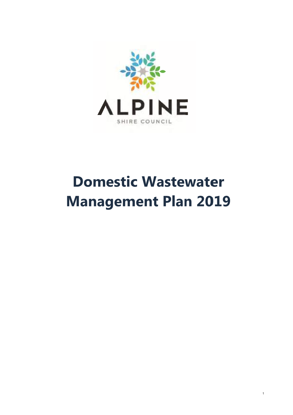 Domestic Wastewater Management Plan 2019