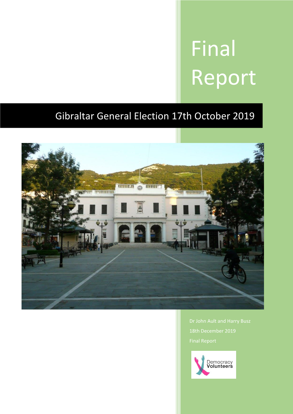 Gibraltar General Election 17Th October 2019