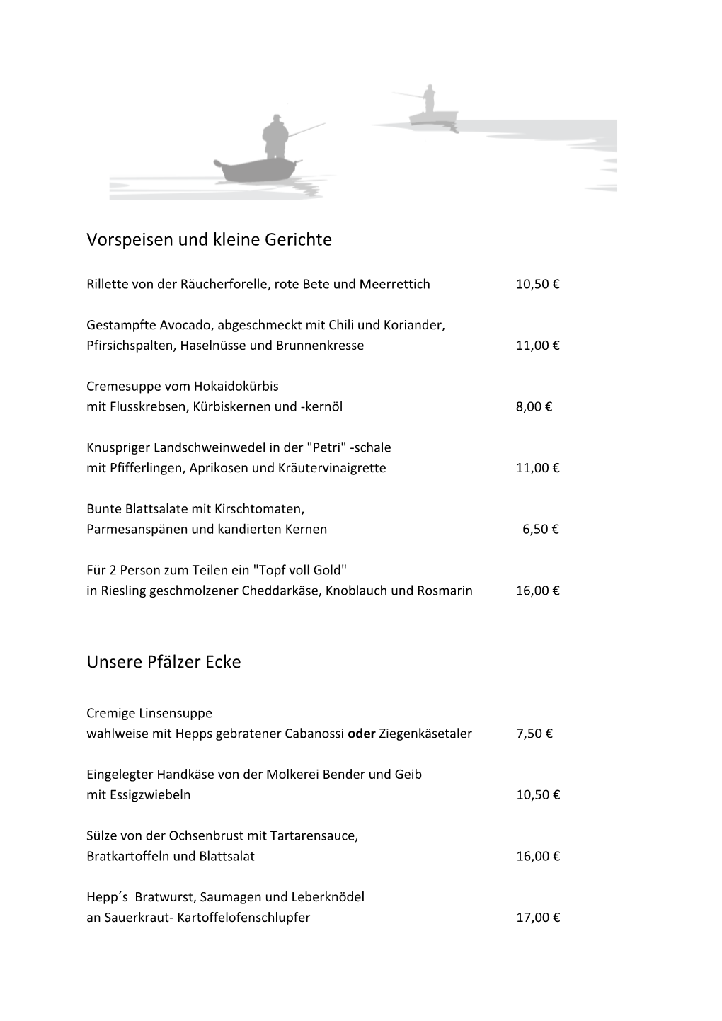 Vorspeisen Und Kleine Gerichte Unsere Pfälzer Ecke