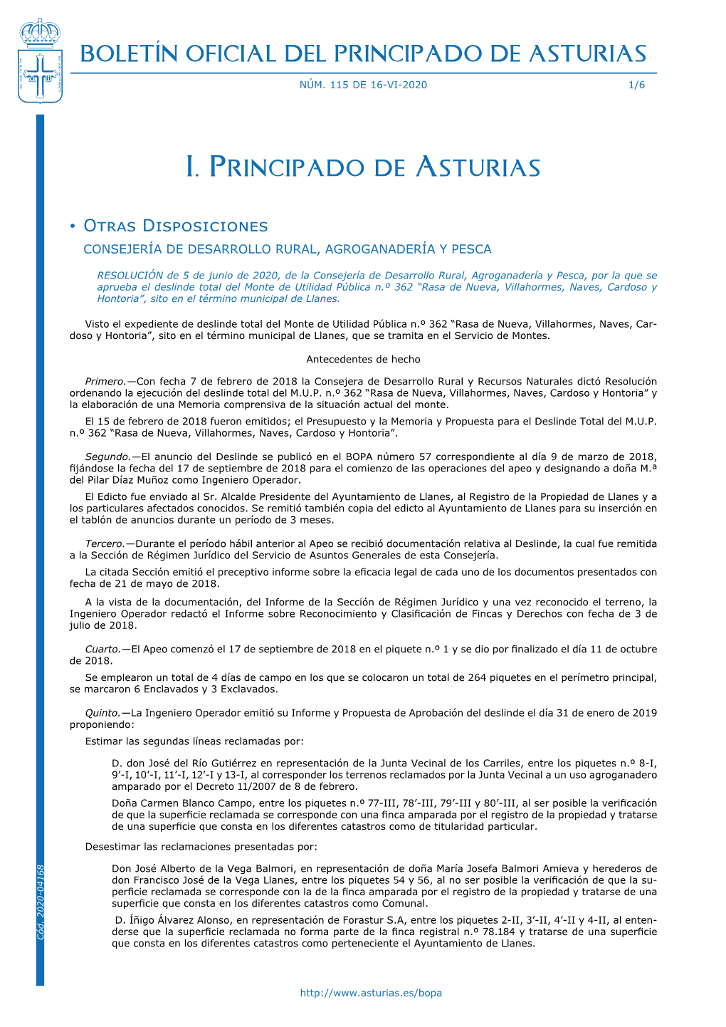 Boletín Oficial Del Principado De Asturias