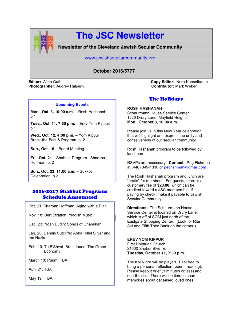 The JSC Newsletter