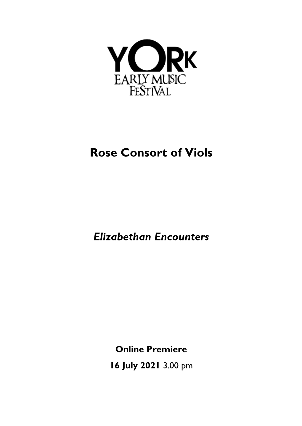 Rose Consort of Viols