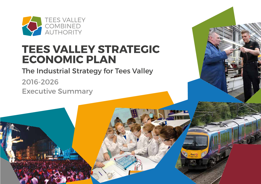 TEES VALLEY STRATEGIC ECONOMIC PLAN the Industrial Strategy for Tees Valley 2016-2026 Executive Summary FOREWORD