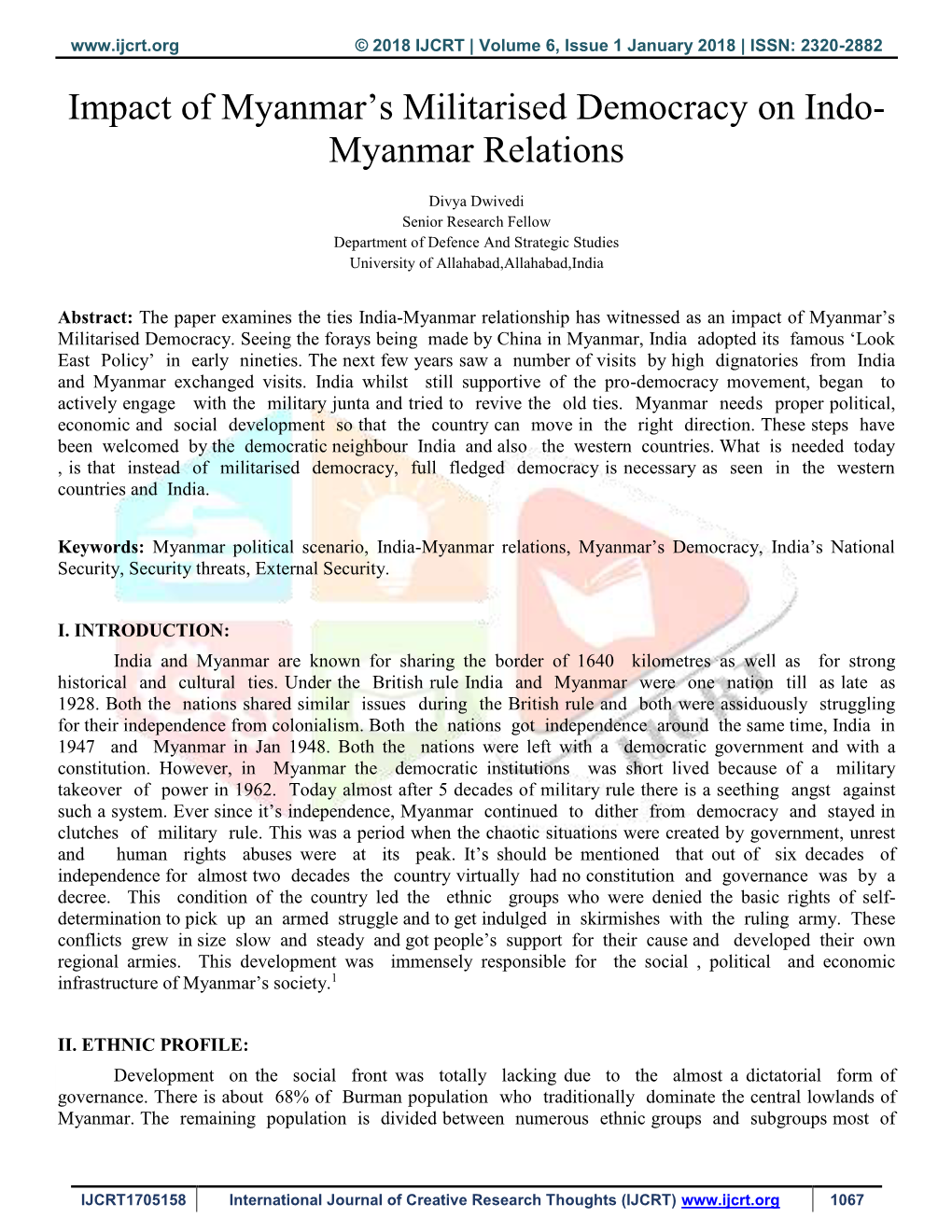 Myanmar Relations