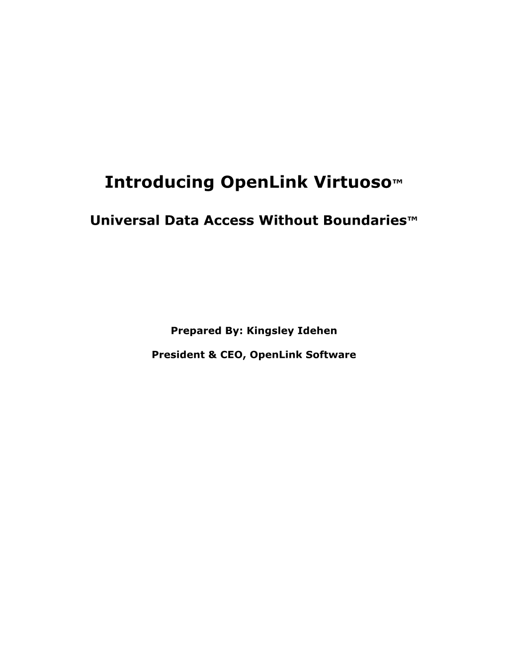 Virtuoso White Paper