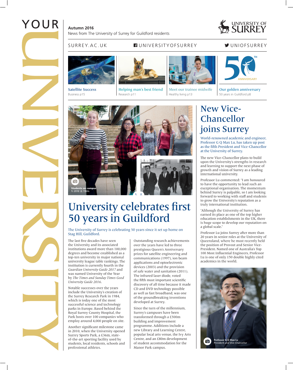 University Celebrates First 50 Years in Guildford