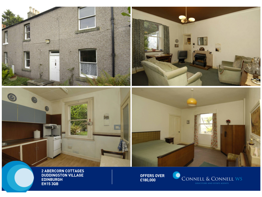 2 Abercorn Cottages Duddingston Village Edinburgh Eh15 3Qb Offers Over £180000
