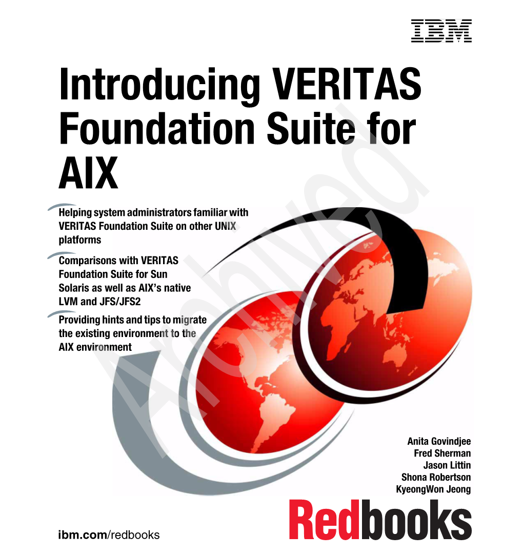 Introducing VERITAS Foundation Suite For