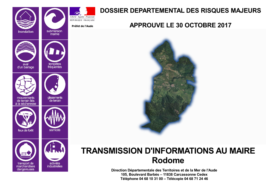 TRANSMISSION D'informations AU MAIRE Rodome