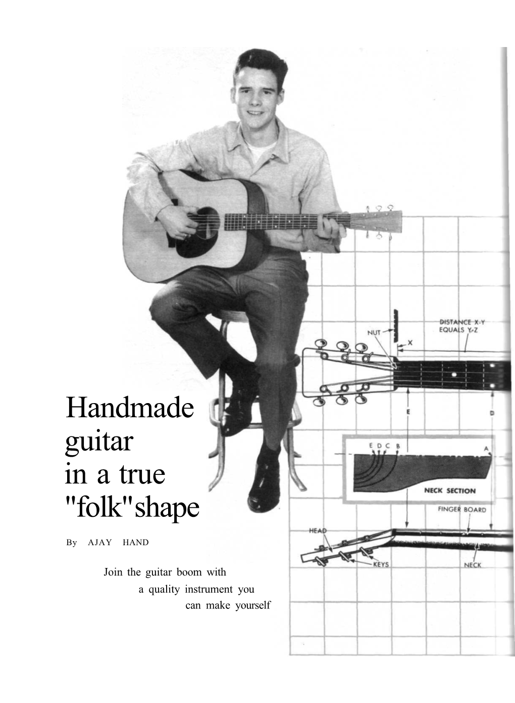 Guitar in a True "Folk" Shape