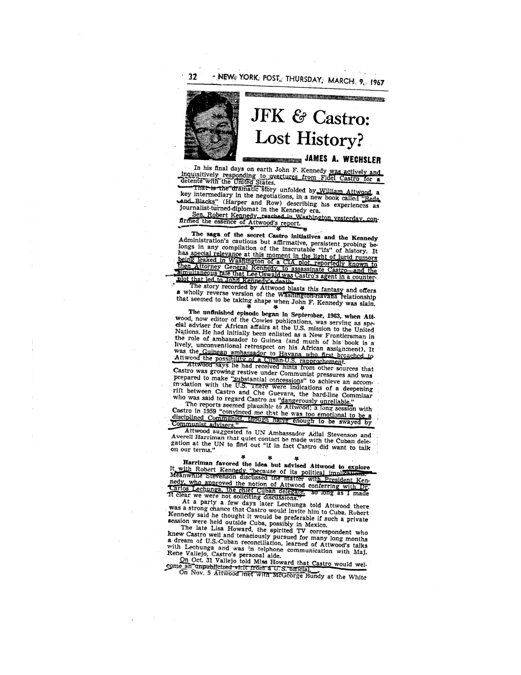 JFK & Castro: Lost History?