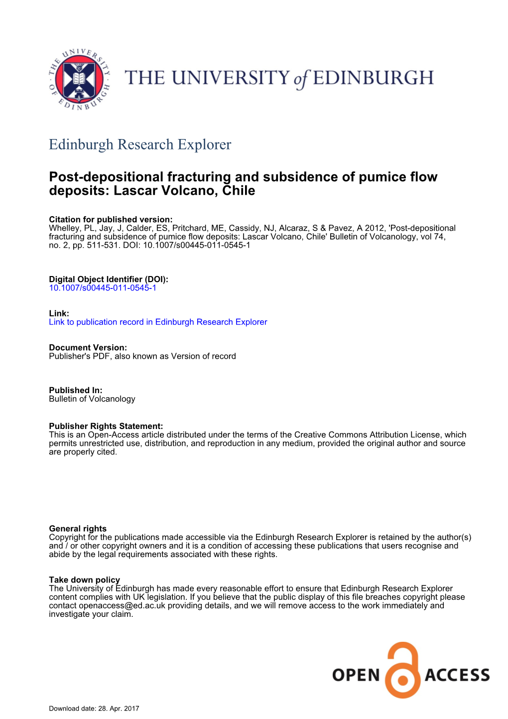 Edinburgh Research Explorer