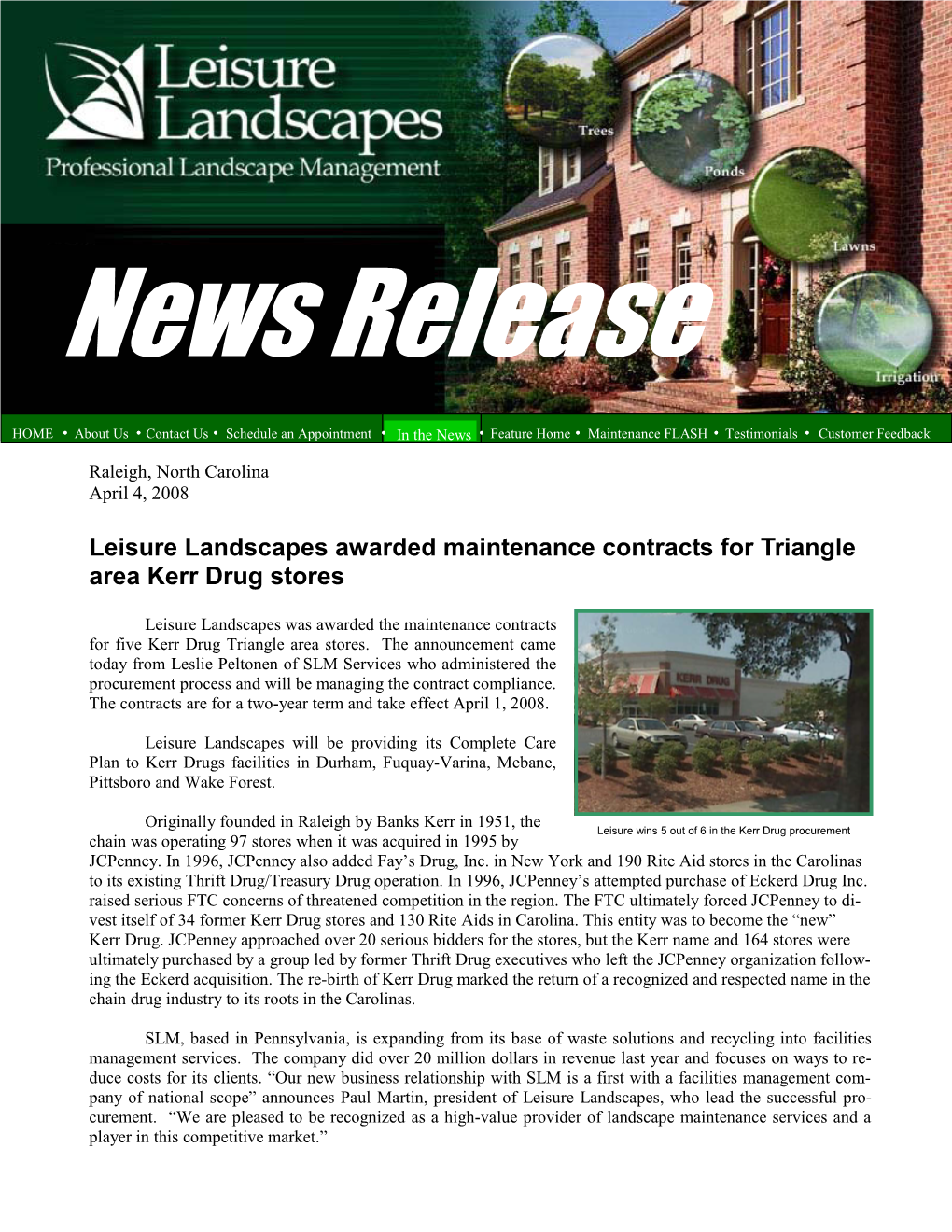 Leisure News Release 040108.Pub