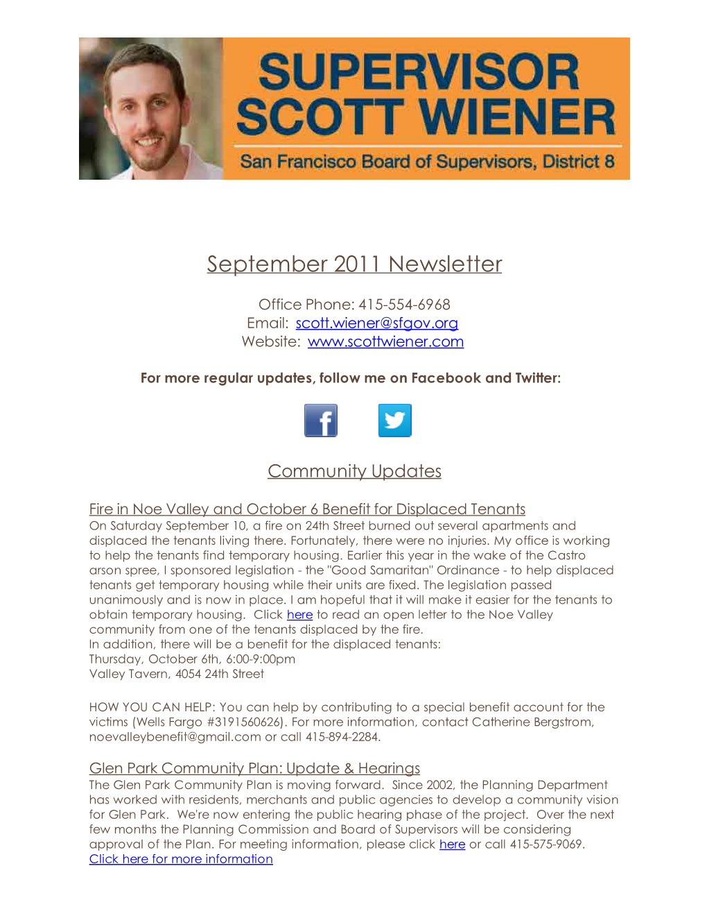 September 2011 Newsletter