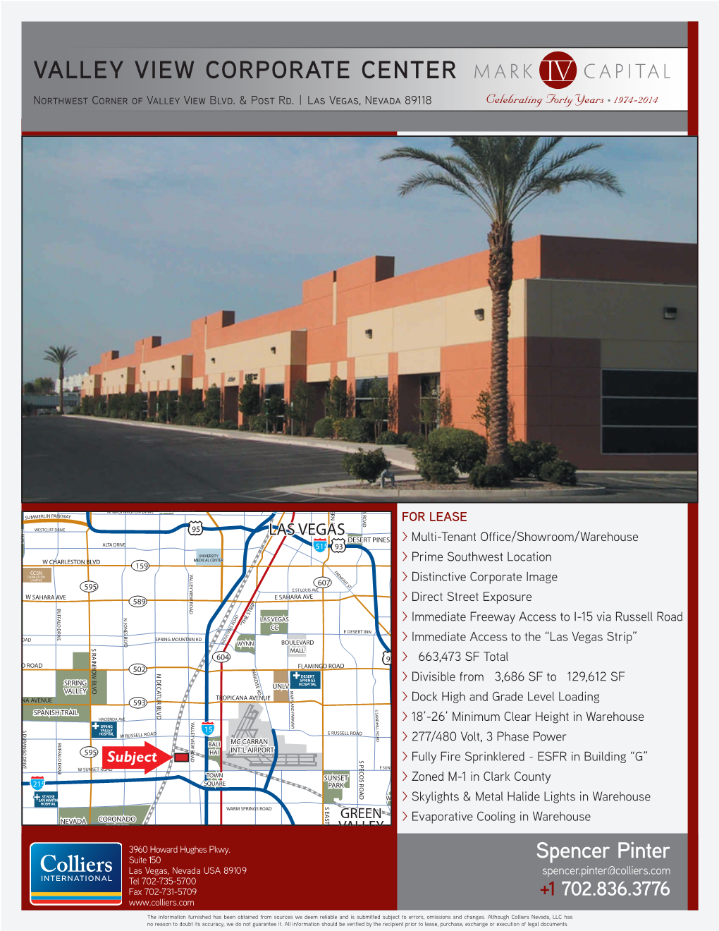 6185 Valley View Blvd. Suite D Brochure