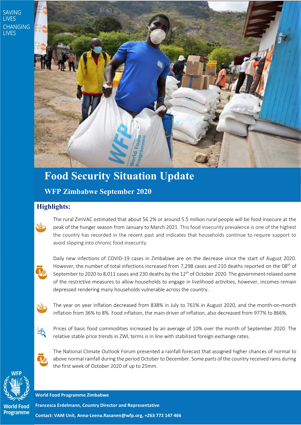 Food Security Situation Update