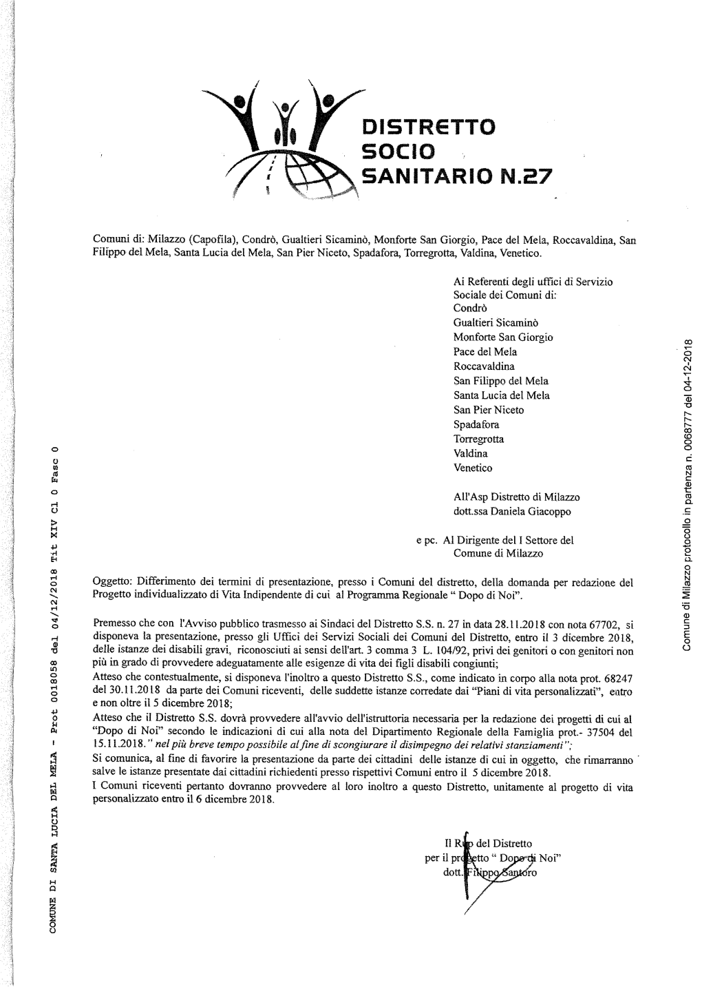 Distratto Socio Sanitario N.27