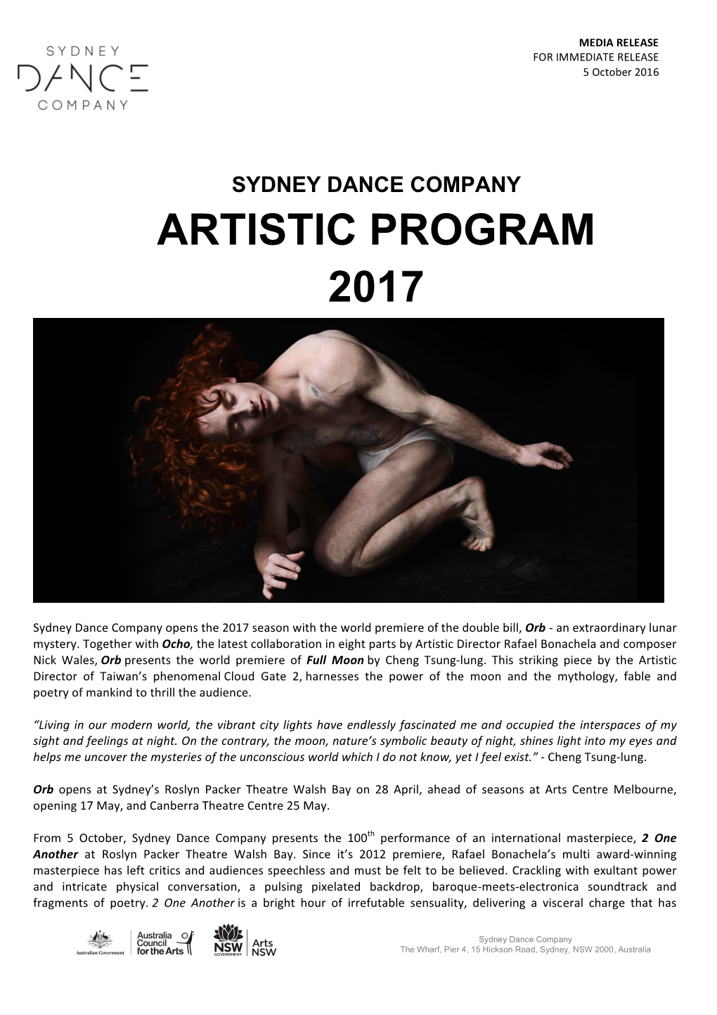 Artistic Program 2017