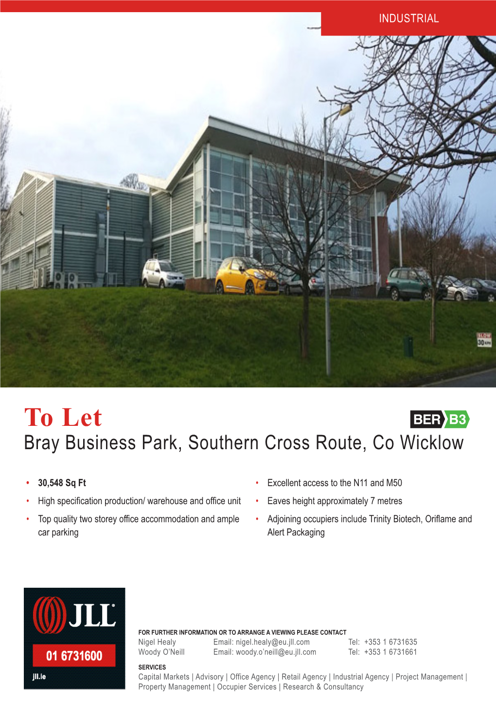 To Let Bray Business Park, Southern Cross Route, Co Wicklow