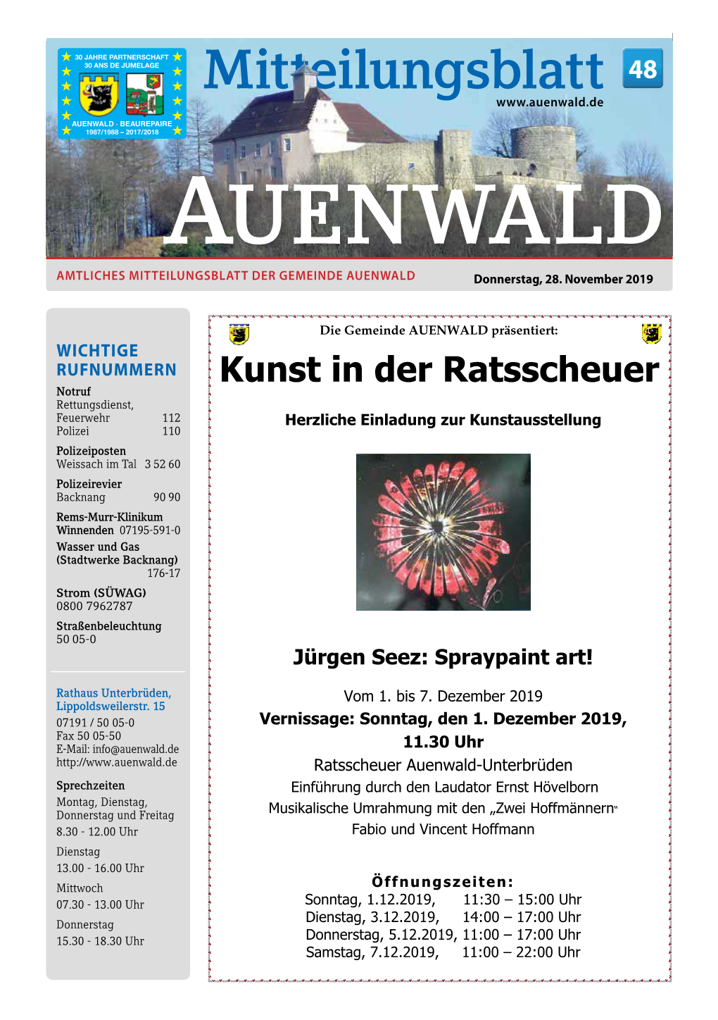 Mitteilungsblatt Auenwald