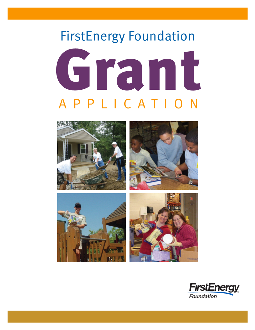 Firstenergy Foundation Grant APPLICATION Firstenergy Foundation