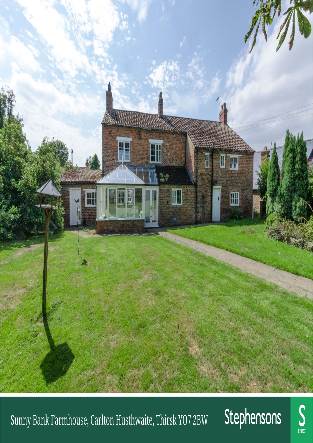 Sunny Bank Farmhouse, Carlton Husthwaite, Thirsk YO7 2BW