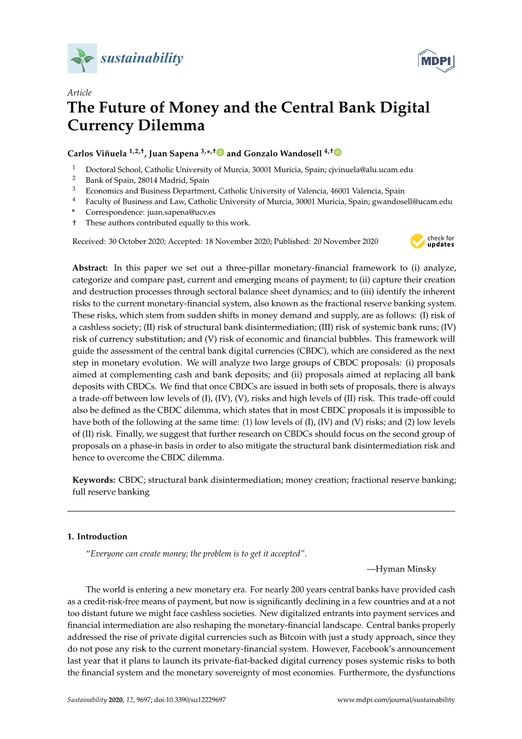 The Future of Money and the Central Bank Digital Currency Dilemma