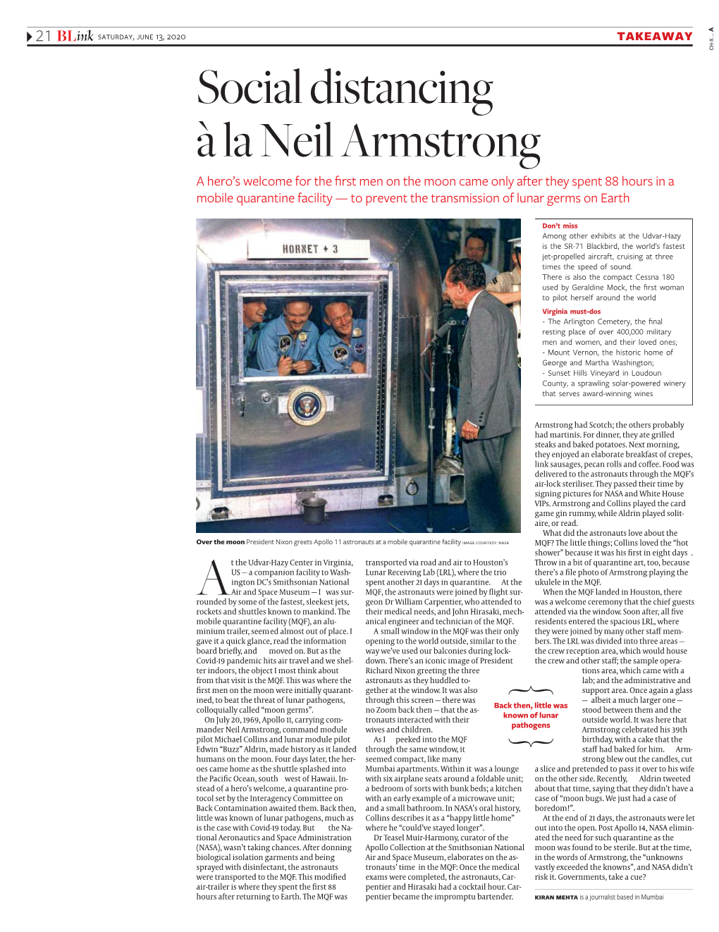 Social Distancing Àla Neil Armstrong