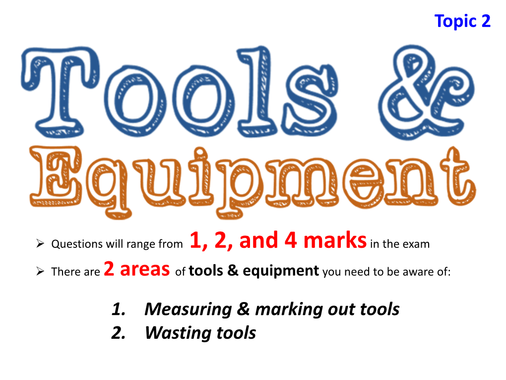 Tools & Equipment