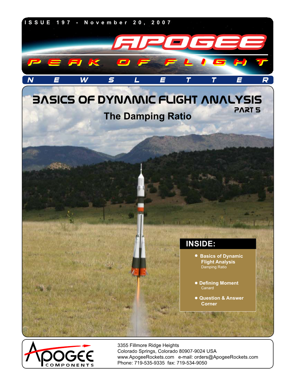 Basics of Dynamic Flight Analysis Part 5 the Damping Ratio