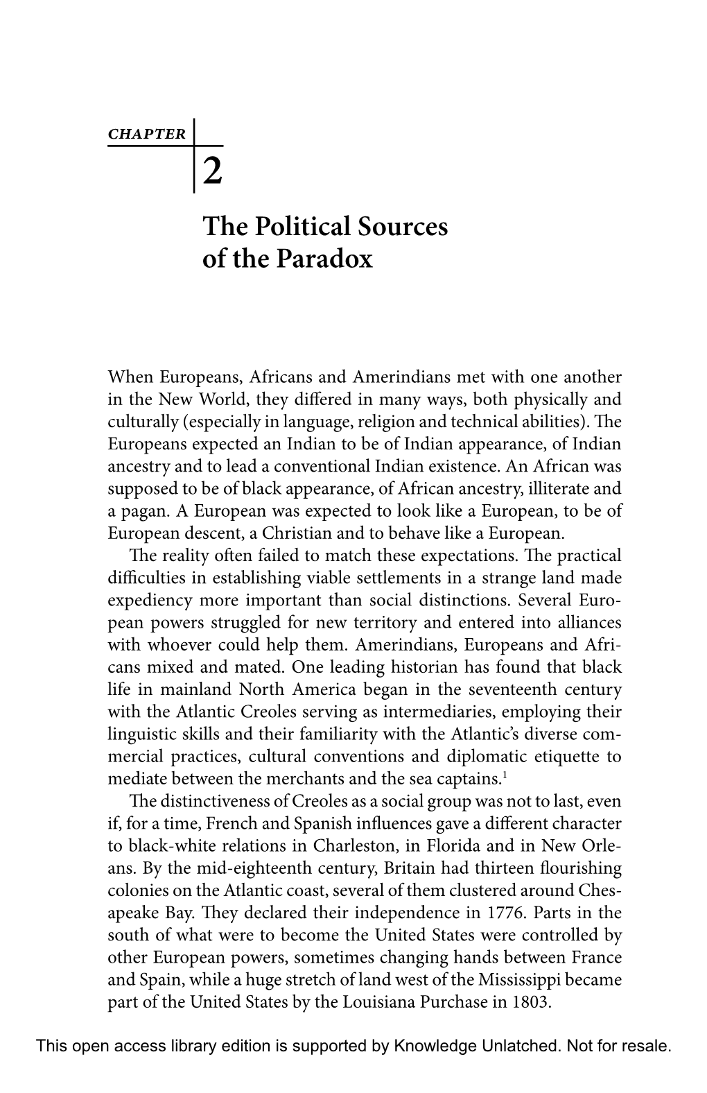 The Political Sources of the Paradox