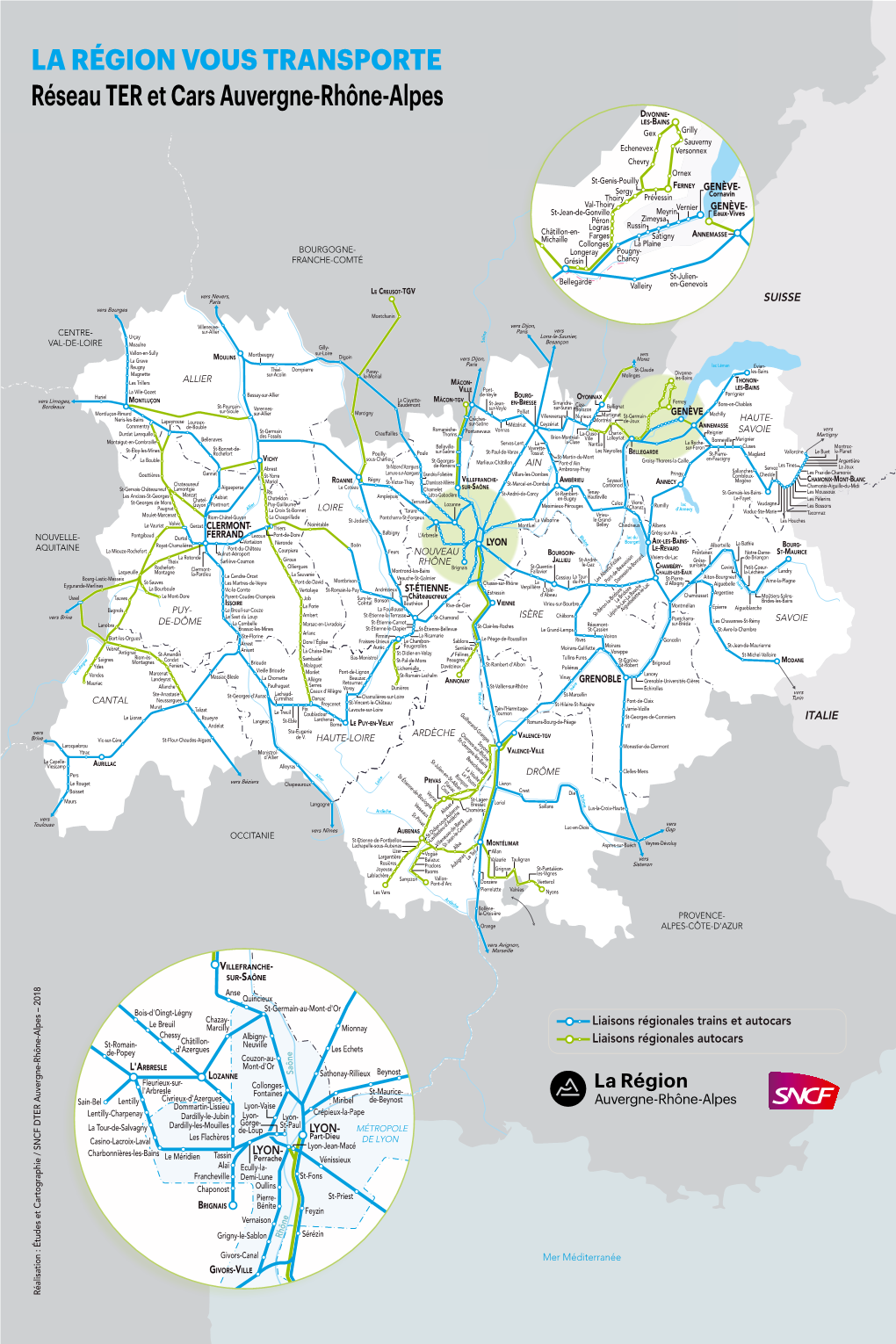 LA RÉGION VOUS TRANSPORTE Réseau TER Et Cars Auvergne